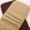 Lot de 2 paires de chaussettes bouffantes à côtes, couleur beige multicolore Lot de 2 paires de chaussettes bouffantes à côtes, couleur beige multicolore