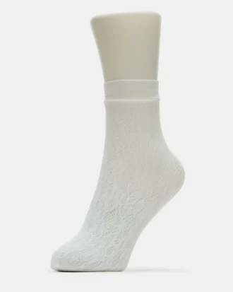 Lot de 2 paires de chaussettes en dentelle blanches