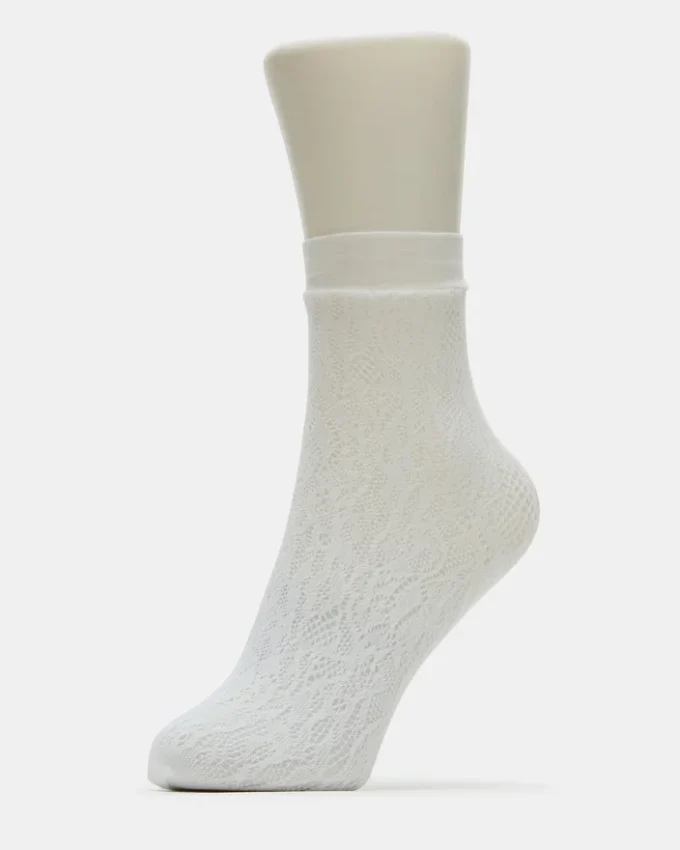 Lot de 2 paires de chaussettes en dentelle blanches Lot de 2 paires de chaussettes en dentelle blanches