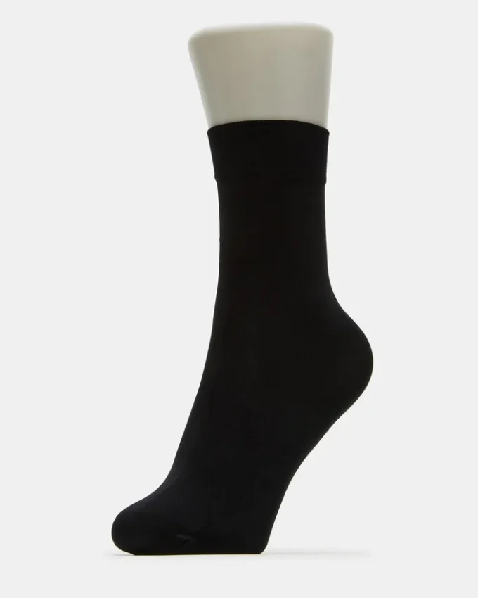 Lot de 2 paires de chaussettes en résille à nœud, noires