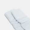 Lot de 2 paires de chaussettes mi-mollet amples, blanches