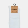 Lot de 2 paires de chaussettes mi-mollet amples, blanches