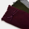 Lot de 3 paires de chaussettes mi-mollet à nœud en velours Folly Cherry