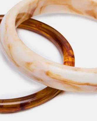 Lot de bracelets rigides Natural