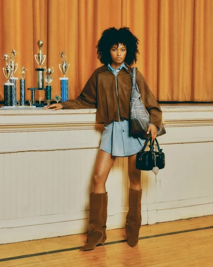 Sac Merit en cuir noir