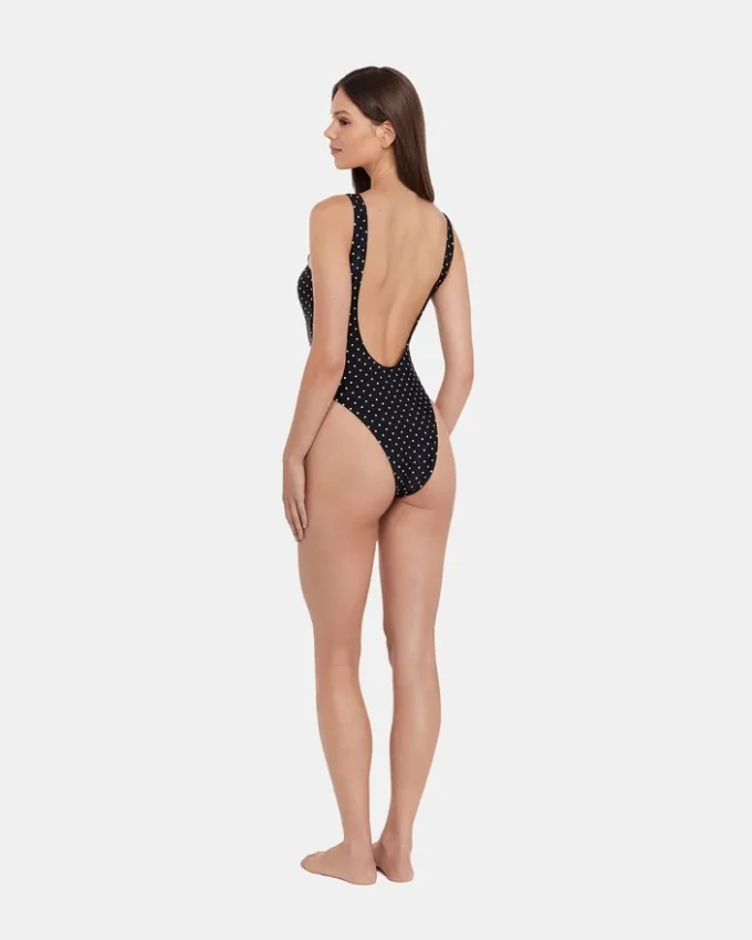 Maillot de bain une pièce Darling Dot noir multicolore