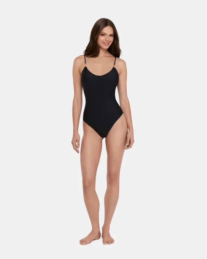 Maillot de bain une pièce Sleek &lsquo;N Chic noir