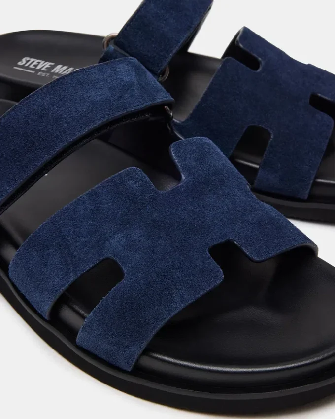 Maiven en daim bleu marine