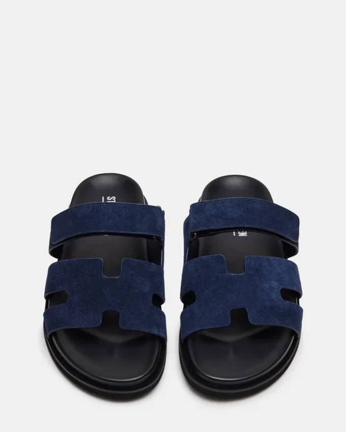 Maiven en daim bleu marine