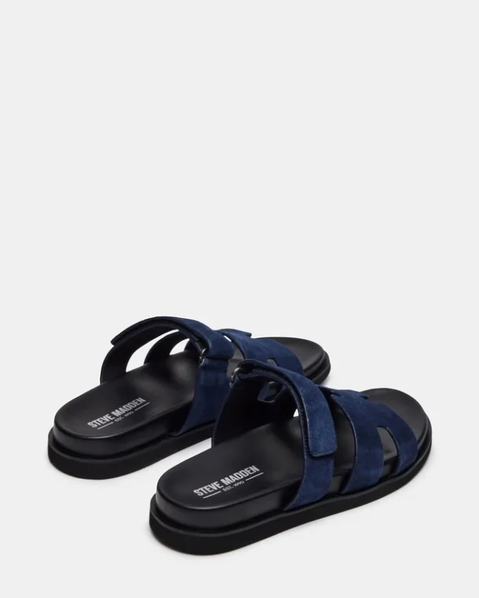 Maiven en daim bleu marine