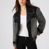 Manteau Mercedes noir multicolore