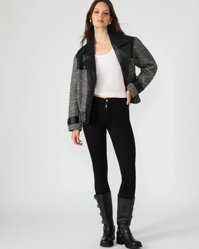 Manteau Mercedes noir multicolore