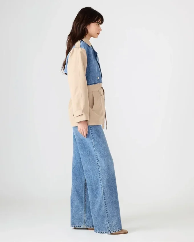 Manteau Shyla en denim multicolore