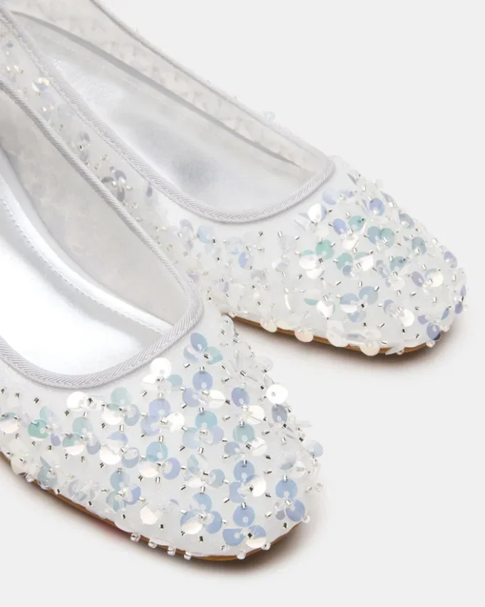 Mollie à paillettes argentées Mollie à paillettes argentées