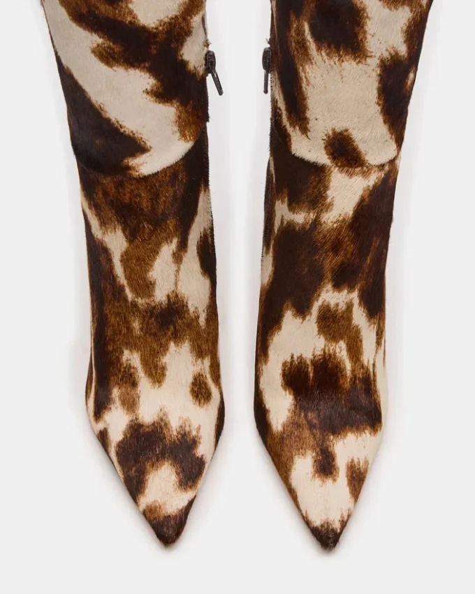 Nitro Brown Cow Print Wide Calf Nitro Brown Cow Print Wide Calf