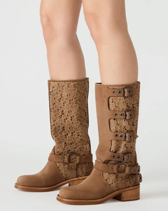 Nubuck Rocky Floral Beige