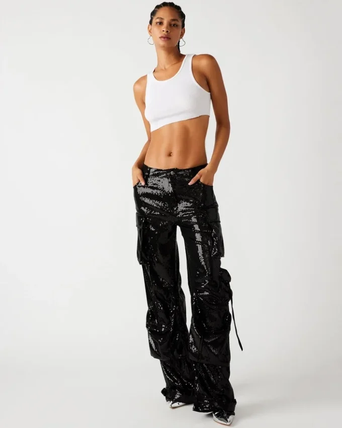 Pantalon Duo Sequin Noir