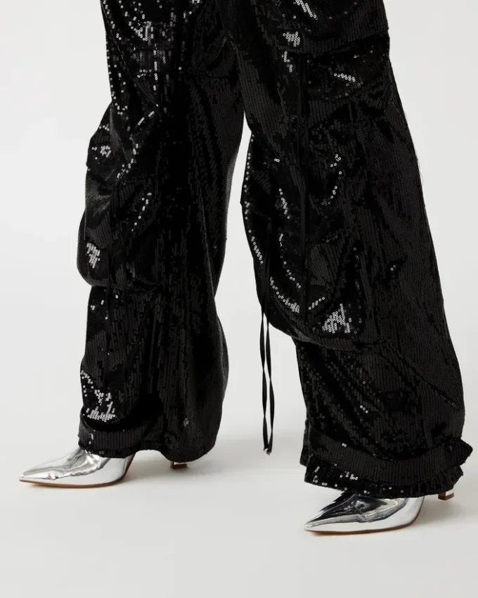 Pantalon Duo Sequin Noir