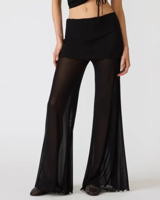 Pantalon en maille Veada Noir
