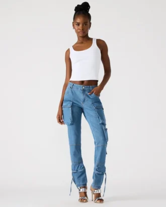 Pantalon skinny en denim