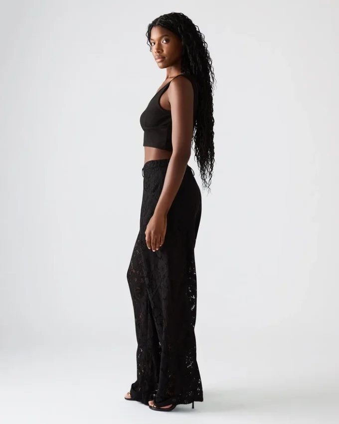 Pantalon Tre Lace Noir