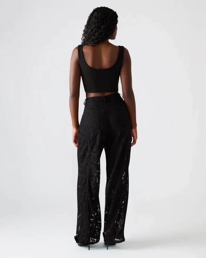Pantalon Tre Lace Noir