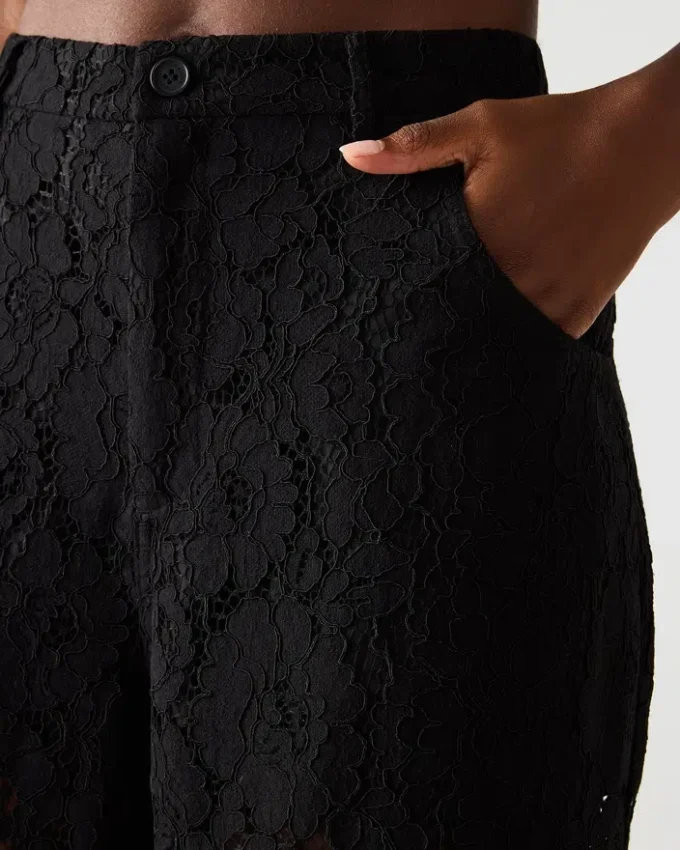 Pantalon Tre Lace Noir