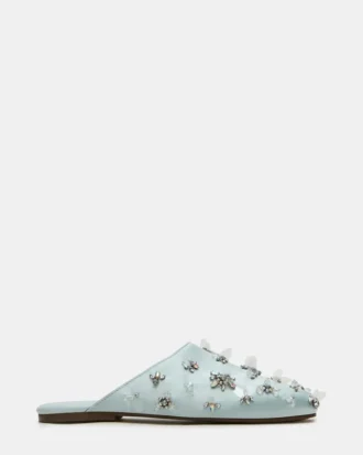 Pearson Bleu Satin Strass