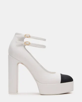 Peyton en cuir blanc