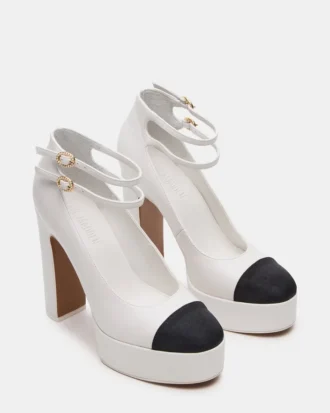 Peyton en cuir blanc