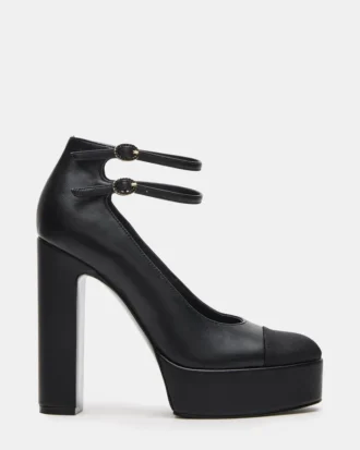 Peyton en cuir noir