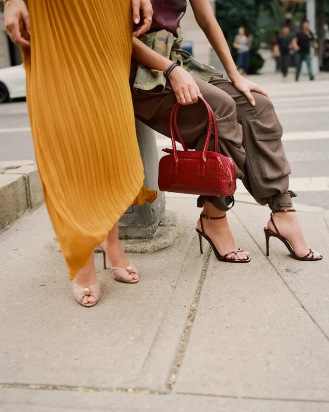 Sac Anise Rouge Crocodile