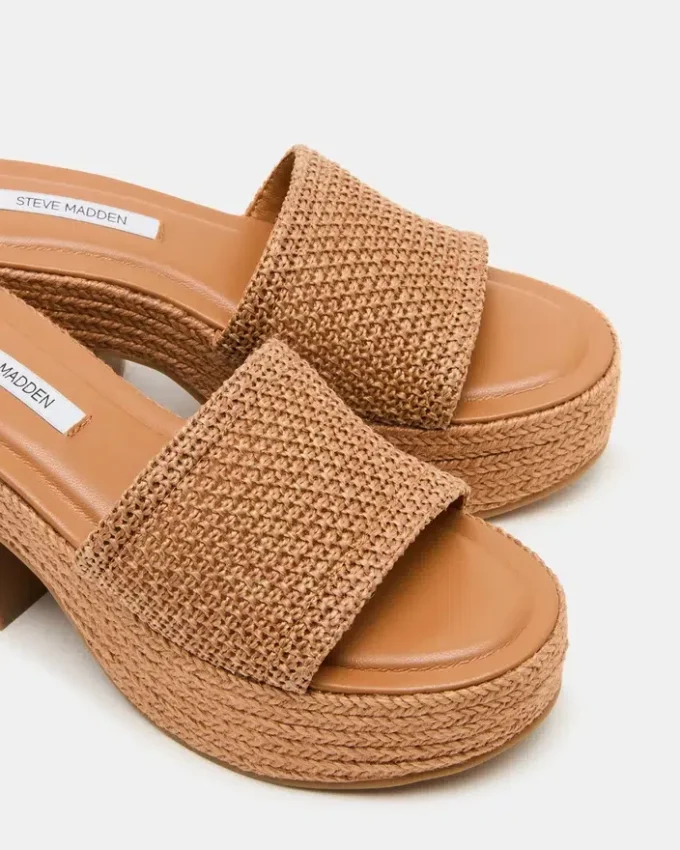 Raphia cognac Trippy