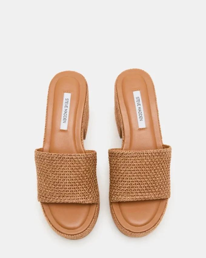 Raphia cognac Trippy