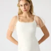 Robe en denim Giselle blanche Robe en denim Giselle blanche