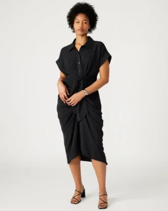 Robe en maille Tori noire Robe en maille Tori noire