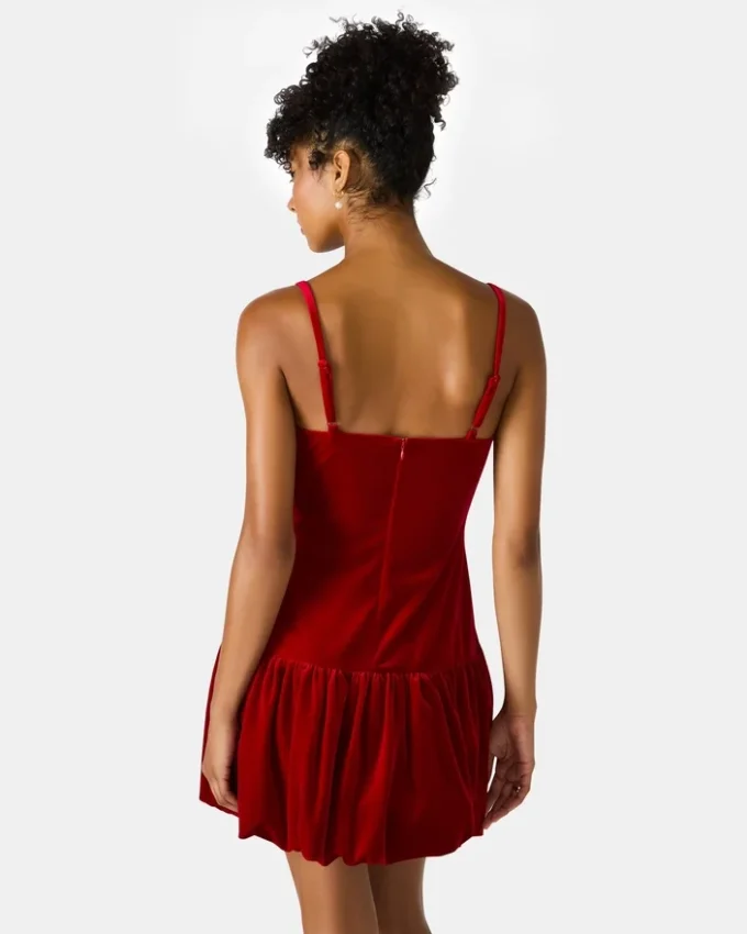 Robe Giovanna en velours rouge Robe Giovanna en velours rouge