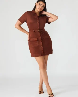 Robe Joliana Figue foncée