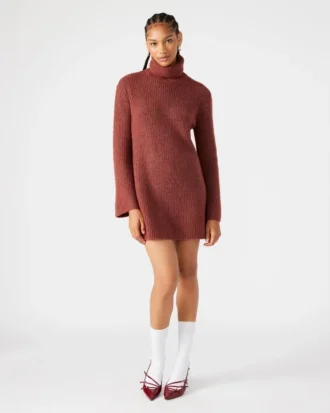 Robe-pull Abbie, couleur rouille
