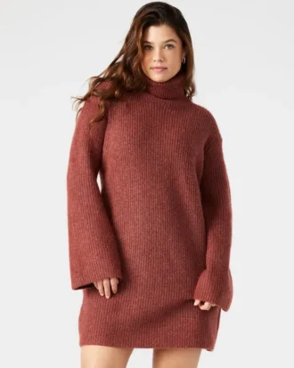 Robe-pull Abbie, couleur rouille