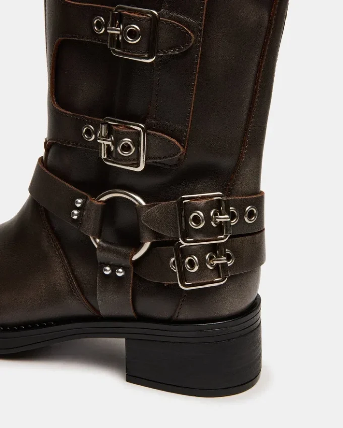 Rocky Brown, largeur mollet, effet vieilli Rocky Brown, largeur mollet, effet vieilli