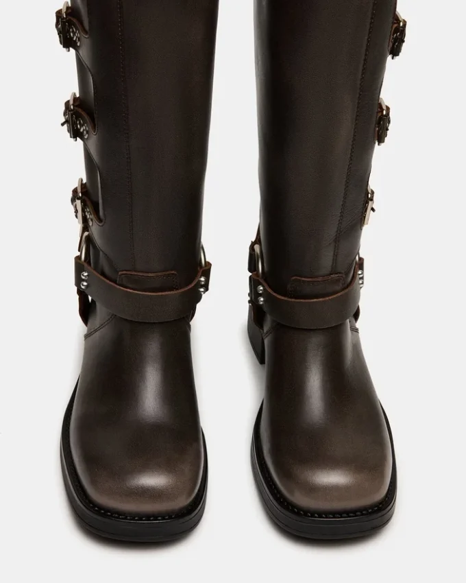 Rocky Brown, largeur mollet, effet vieilli Rocky Brown, largeur mollet, effet vieilli