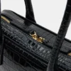 Sac Anise Noir Crocodile