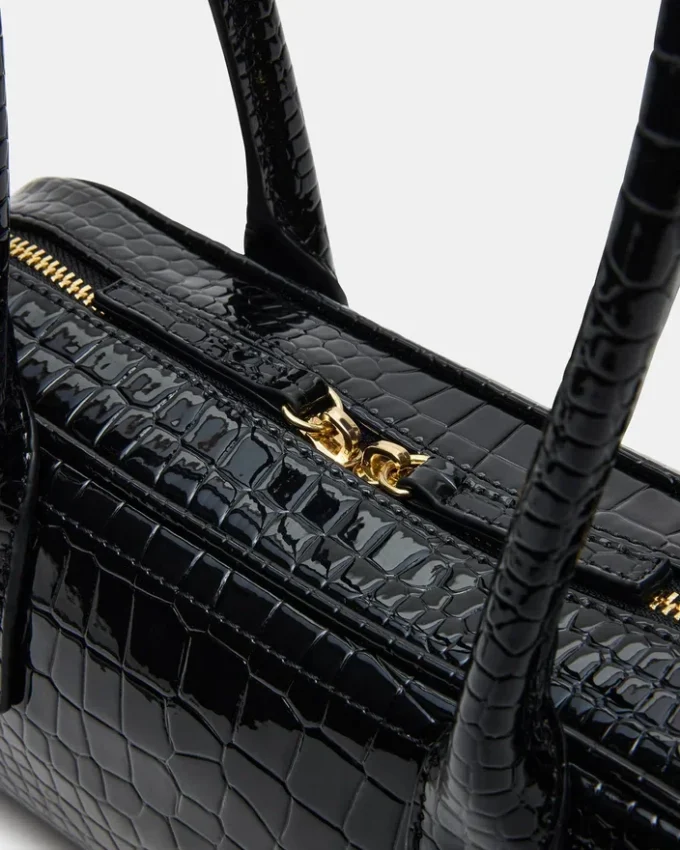 Sac Anise Noir Crocodile