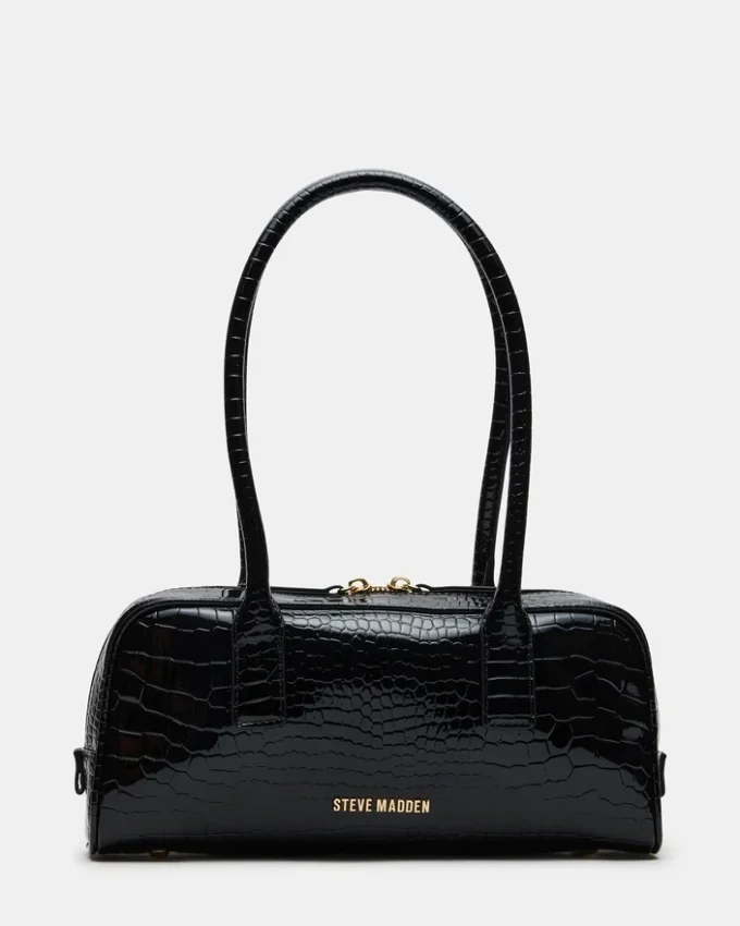 Sac Anise Noir Crocodile