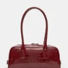 Sac Anise Rouge Crocodile