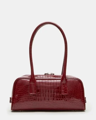 Sac Anise Rouge Crocodile