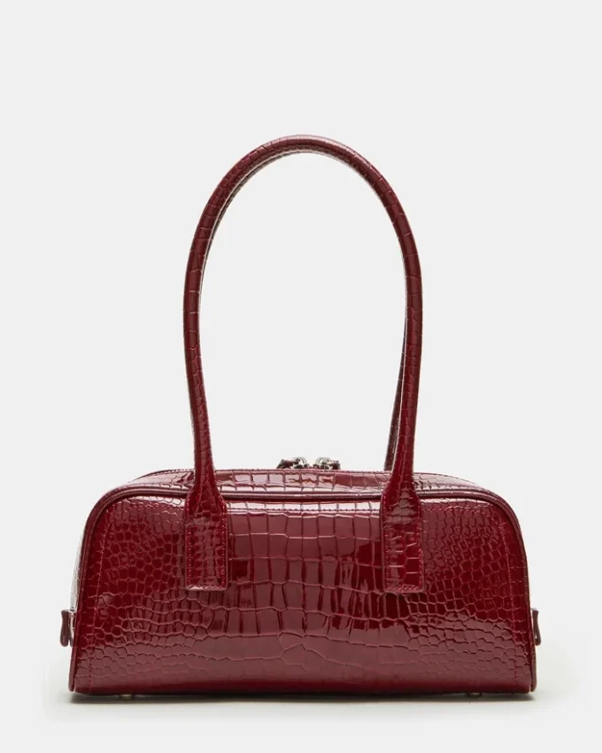 Sac Anise Rouge Crocodile