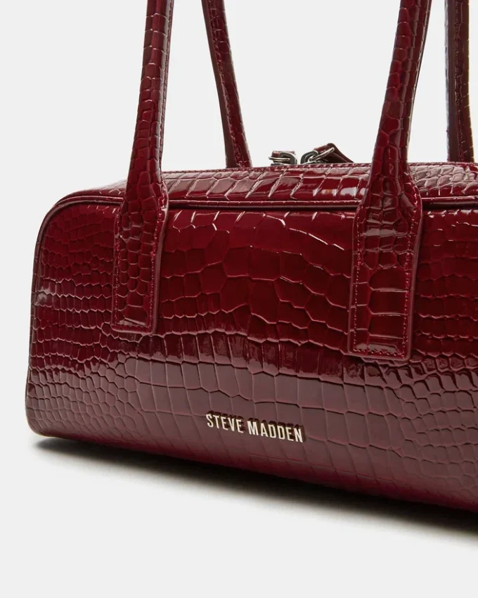 Sac Anise Rouge Crocodile