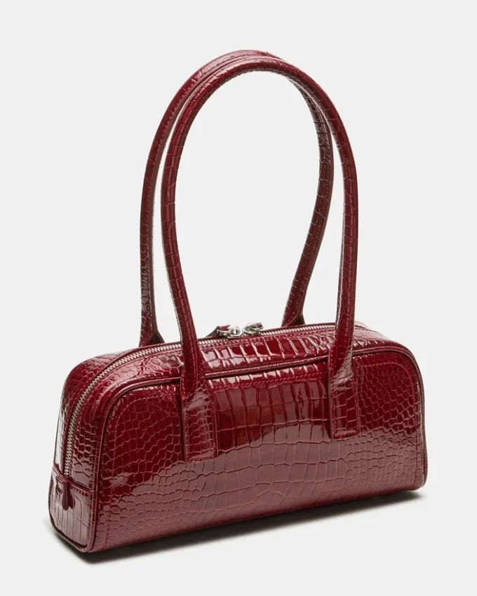 Sac Anise Rouge Crocodile